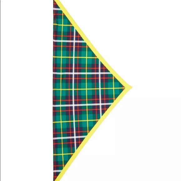 Burberry silk bandana scarf vintage check triangle - Picture 3 of 8